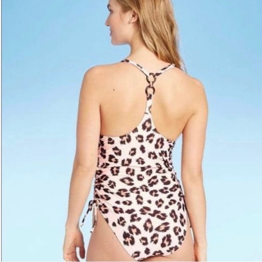 Women Sexy One Piece Leopard Print Swimsuit Sz M
